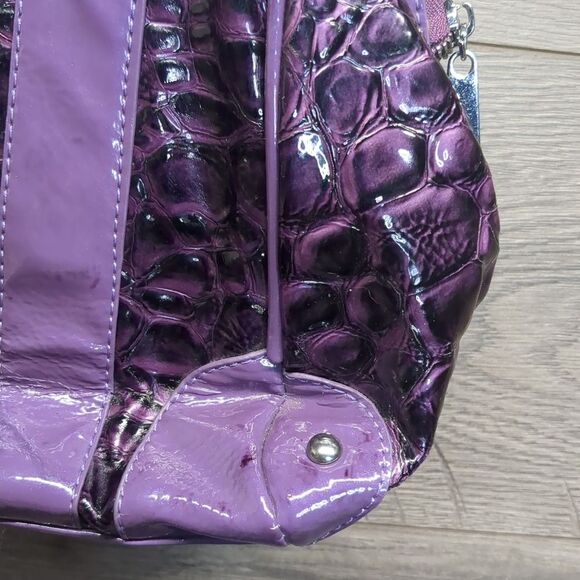 Stylish Purple Animal Print Interior Women's Hand Bag - Picture 6 of 13